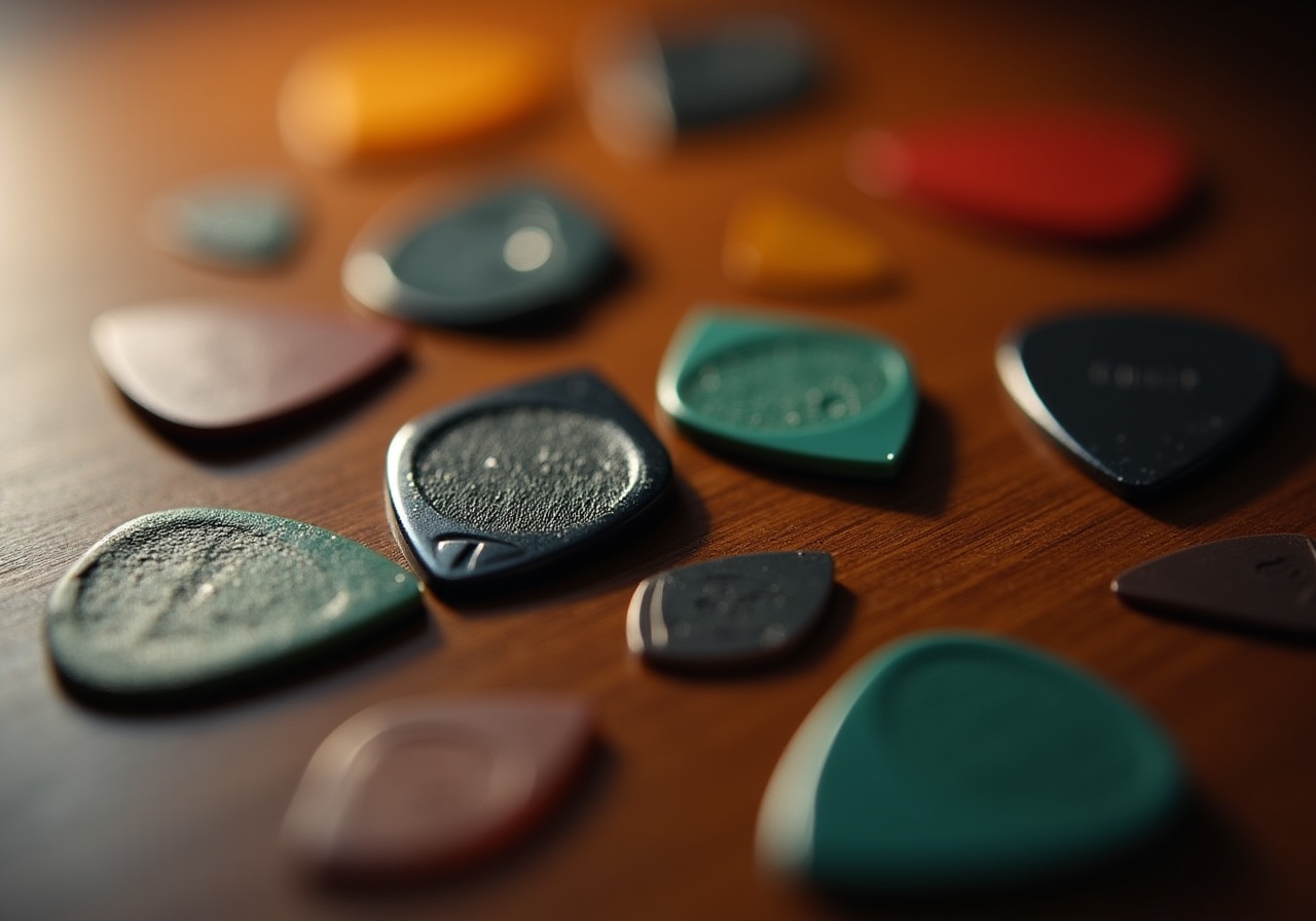 Как выбрать медиатор для гитары: толщина, форма и материал